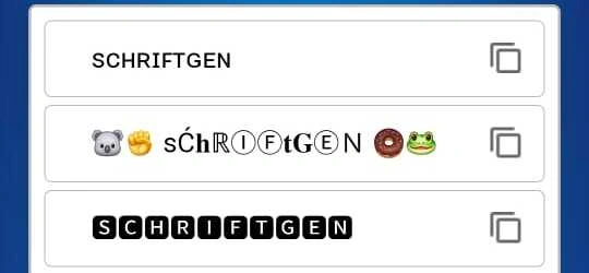 Schriftarten anzeigen