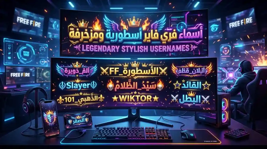 زخرفة اسماء فري فاير اسطورية بطريقة احترافية 1 زخرفة اسماء فري فاير اسطورية بطريقة احترافية مع أسماء مزخرفة ورموز مميزة للألعاب والسوشيال ميديا