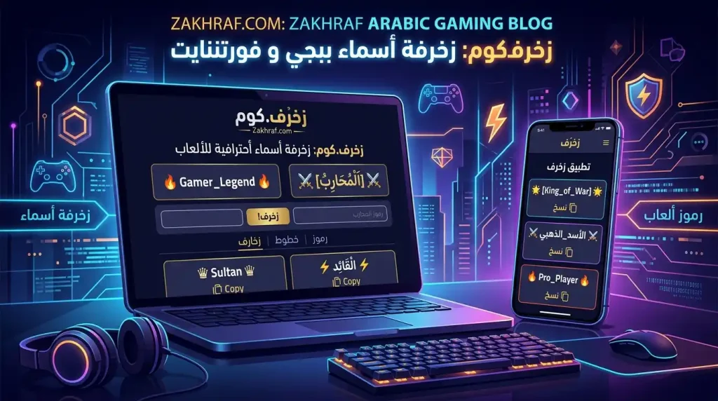 زخرفة اسماء فري فاير بطريقة احترافية وأنيقة 3 مميزات موقع Zakhraf لإنشاء زخرفة اسماء فري فاير وكتابة مزخرفة احترافية بالعربية والإنجليزية